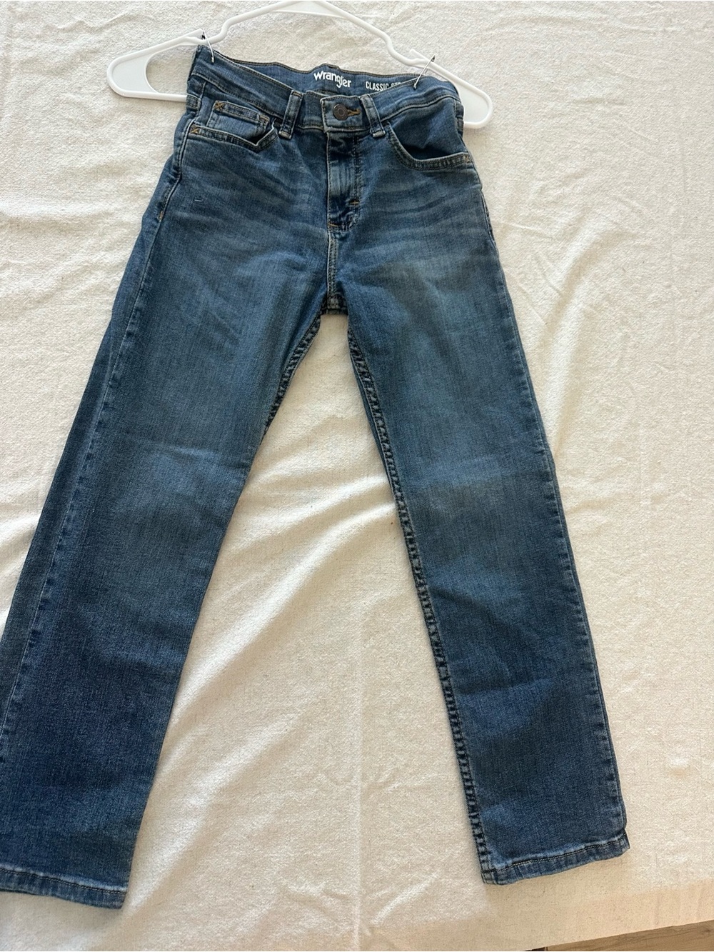 Wrangler Kids Dark Blue Straight-Leg Jeans